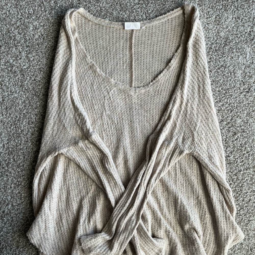 Urban outfitters waffle knit top